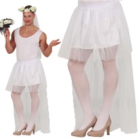 Tutu de novia para adulto de 80 cm