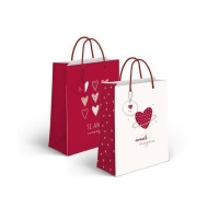 Bolsa regalo de 14 x 11,5 x 6,7 cm de Amor mágico - 1 unidad