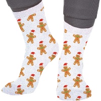Calcetines de galleta de jengibre con glitter infantiles - 1 par