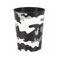 Vaso de plástico de Fortnite militar de 473 ml