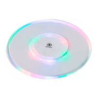 Posavasos con 6 LEDs para iluminar bebidas de 10 cm