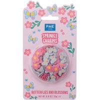 Sprinkles de mariposas y flores de 25 gr - PME