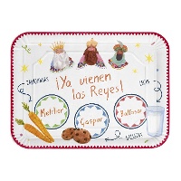 Bandeja de 34 X 25 cm de Reyes Magos vintage - 2 unidades