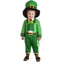 Disfraz de duende verde Irlandés infantil