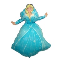 Globo de Snow Princess rubia de 90 x 62 cm - Conver Party