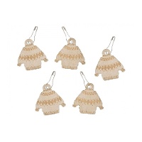 Marcadores de punto de madera en forma de jersey - Milward - 10 unidades