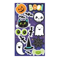 Pegatinas de Halloween de Truco o Trato - 4 paginas