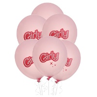 Globos de Girly de 30 cm - 6 unidades
