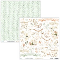 Papel de scrapbooking de Little one elementos - Mintay papers - 1 hoja