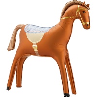 Globo de caballo marrón de 90 cm