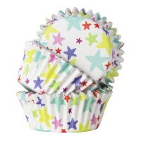 Capsula para cupcake con estrellas - PME - 30 unidades