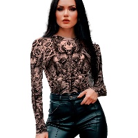 Body de tatuajes calavera