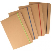 Libreta cubierta kraft elástico varios colores 48 hojas A5 - 1 unidad