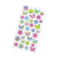 Pegatinas 3D de mariposas - 34 piezas
