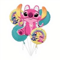 Bouquet de Stitch y Angel - 5 unidades