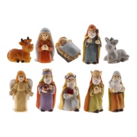 Figuras para roscón de Belén surtidas de 3 a 3,5 cm - Dekora - 100 unidades