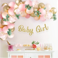 Kit de globos de Baby Girl - Monkey Business - 65 unidades