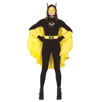 Disfraz de héroe murciélago juvenil para chica