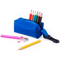 Lápices de colores, sacapuntas y estuche de colores - 1 unidad