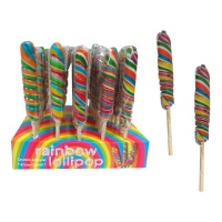 Piruletas de caramelo tirabuzón de colores de 50 gr - 35 unidades