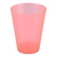 Vasos de 500 ml de plástico de colores ancho - 4 unidades