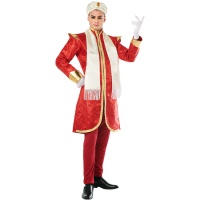 Disfraz de hindú Bollywood rojo para hombre