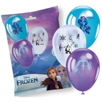 Globos de látex de Frozen de 28 cm - PartyCube - 10 unidades