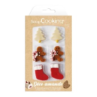 Figuras de mazapán de temática navideña - Scrapcooking - 6 unidades