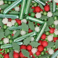 Sprinkles de Navidad rojo y verde de 65 gr - FunCakes