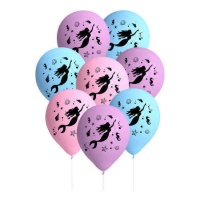 Globos de látex de Sirena de 27 cm - 8 unidades