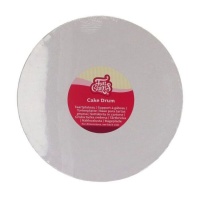 Base para tarta de 25 x 25 x 1,2 cm blanca