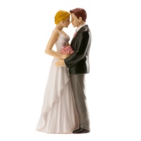 Figura para tarta de boda de novios enamorados de 16 cm - Dekora