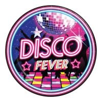 Platos de Disco Fever de 23 cm - 6 unidades