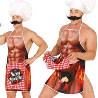 Delantal de hombre Buen apetito con sorpresa