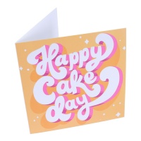 Tarjeta de felicitación de Happy Cake day