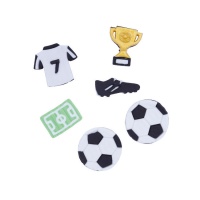 Figuras de azúcar de Fútbol - PME - 6 unidades