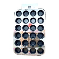 Molde para magdalenas mini de metal de 38 x 25,5 cm - Azucren - 24 cavidades