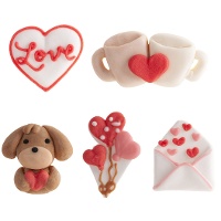 Figuras de azúcar de enamorados - 30 unidades