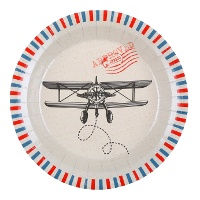 Platos de buen viaje de 22,5 cm - 10 unidades