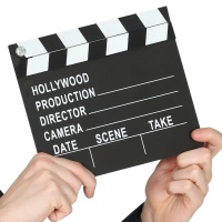 Claqueta de director de cine de Hollywood de 20 x 18 cm