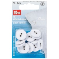 Botones de 1,7 cm lavables de lino - Prym - 16 unidades