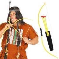 Arco y flechas de plástico