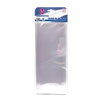 Papel de regalo transparente de celofán de 0,64 x 0,47 m - 2 unidades