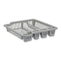 Escurreplatos de 46 x 37,5 x 8 cm blanco o gris - 1 unidad