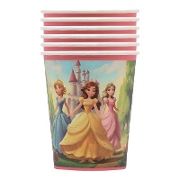 Vasos de Princesas de 9,5 cm - 6 unidades