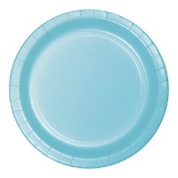 Platos de 22,2 cm de cartón de colores - 8 unidades