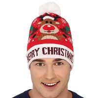 Gorro navideño de reno