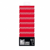 Pajitas de papel con topos de 20 cm - 12 unidades