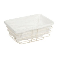 Panera de 28 x 28 x 8 cm rectangular Bcon base metálica