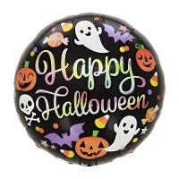 Globo de Happy Halloween iridiscente de 45 cm - Party love